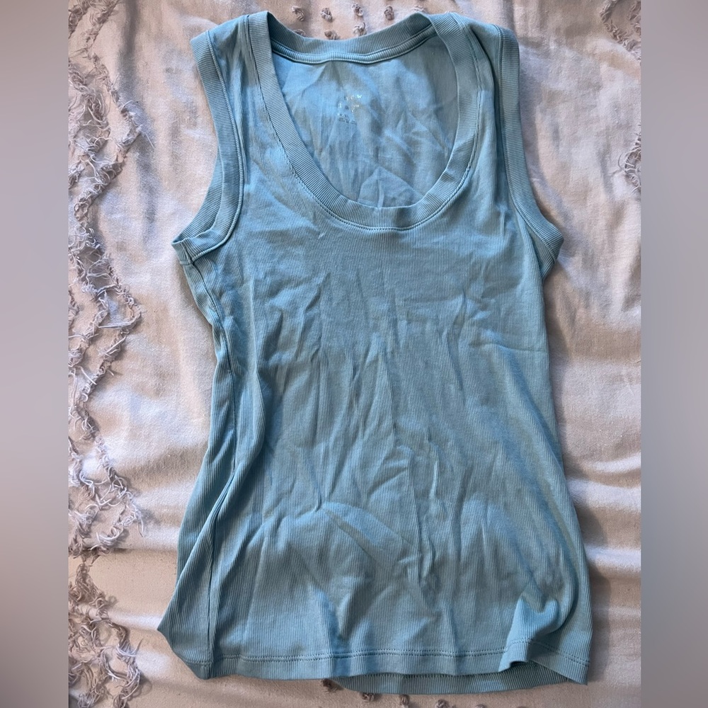 A new day, wide strap tank